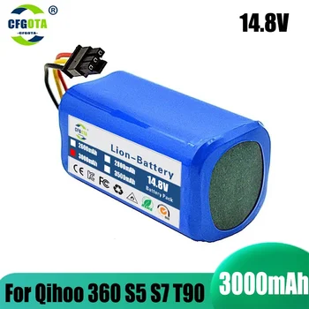 Аккумулятор Для Qihoo 360 S5 S7 S7Pro T90 X9 3000 мАч 14,4 В Роботизированный Пылесос Запасные Батарейки Часть