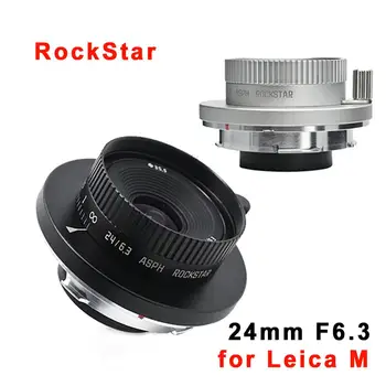 RockStar 24mm F6.3 ASPH Объектив камеры MF Полнокадровый Сверхширокоугольный Объектив Cookie для камеры Leica M Mount M2 M3 M4 M5 M9 M9P M10P