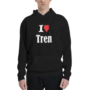 I Love Tren Пуловер с капюшоном мужская одежда осенние новинки мужская одежда толстовка оверсайз