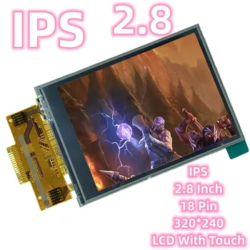 Заводской IPS 2,8 ЖК-дисплей с сенсорным экраном серии ILI9341 18-контактный TFT-дисплей 320* 240 DIY Electronics ESP32
