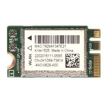 Killer 1525 802.11ac 867 Мбит/с Беспроводной AC1525 + Bluetooth 4.0 M.2 NGFF E/A Ключевая Сетевая Карта WiFi для Dell Alienware MSI Shenzhou