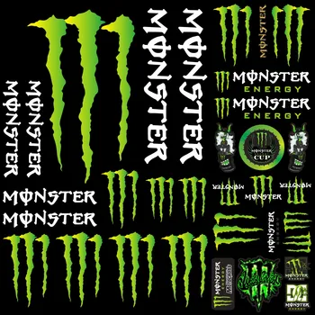 Наклейки A01 Racing Monster Energy, логотип, шлем, набор наклеек на велосипед для Motogp