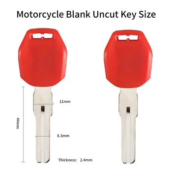 Новые Пустые Неразрезанные Ключи Черный Синий Красный Длина 44 мм Для Запасной Защелки Мотоцикла KTM