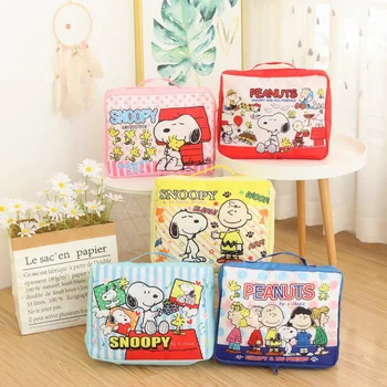 Сумка-органайзер для одежды из мультфильма Snoopy для девочек и мальчиков, детское одеяло, сумка для хранения, сумка-тоут, милая сумочка