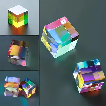 Оптическое Стекло X-cube Дихроичный Куб Призма 15 мм 20 мм 23 мм Цветной Куб Призмы Фотографический Луч RGB Объединитель Разделяющий Световой Куб