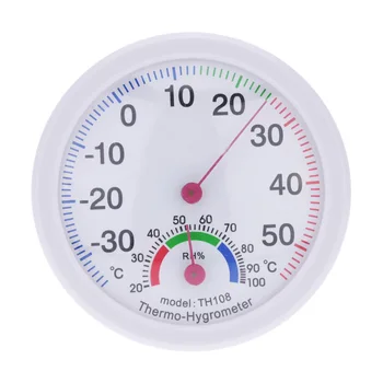 Гигротермограф с внутренним циферблатом -35 ~ 55 ° C, мини-измеритель температуры и влажности со стрелкой, аналоговый термометр-гигрометр