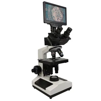 Лабораторный биологический HD-тринокулярный микроскоп с зумом Измерительный прибор 2500-кратный USB HDMI WIFI Цифровая камера LCD