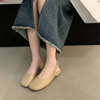 2023 Новые Женские Босоножки, Модная Лаконичная Женская обувь на плоской подошве в Корейском стиле, Повседневная женская обувь Zapatos De Mujer