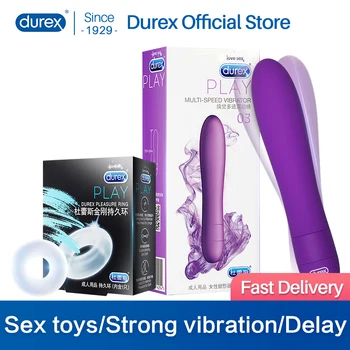 Многоскоростной вибратор Durex Play для женщин, точка G, клитор, секс-игрушки для пары, Многоразовое кольцо для удовольствия, пенис, интимные товары для взрослых