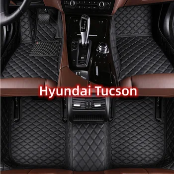 Автомобильные Коврики Для Hyundai Tucson 2015 2016 2017 2018 Пользовательские Автоматические Накладки Для Ног Автомобильные Ковровые Покрытия аксессуары