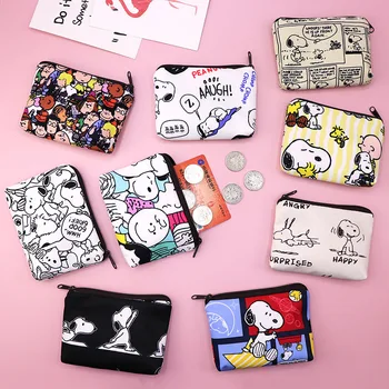 Snoopy Girls boy кошелек для монет, держатель для карт, детская сумка для хранения, мультяшный кошелек-клатч