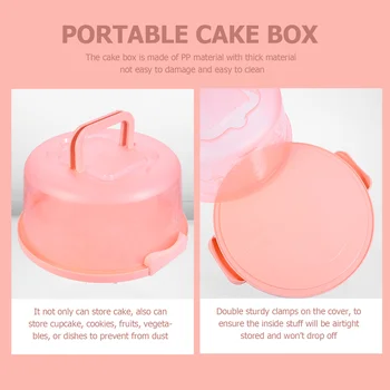 Чехол для переноски торта, прозрачный чехол для выпечки, контейнер для хранения торта, держатель для торта, Коробка для хранения десерта, Крышка для кексов