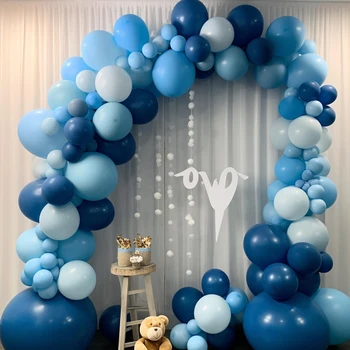 100шт. набор 10-дюймовых синих латексных воздушных шаров из латекса, латексных шаров для вечеринки, Воздушных шаров для вечеринки на День рождения, воздушных шаров на День рождения