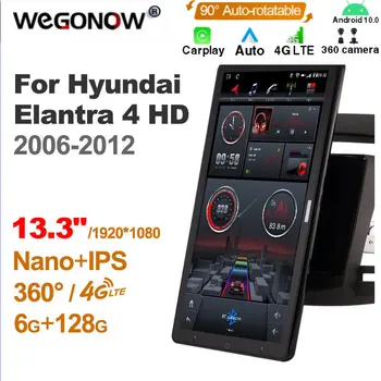 13,3 Дюймов Ownice 1Din Android10.0 Автомагнитола 360 Панорама для Hyundai Elantra 4 HD 2006-2012 Авто Аудио SPDIF 4G LTE БЕЗ DVD