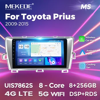 MEKEDE 8G + 256G Автомобильный Радиоприемник для Toyota Prius 2009 2010 2011 2012 2013 2014 2015 Автомобильный Центральный Мультимедийный Видеоплеер Экран CarPlay