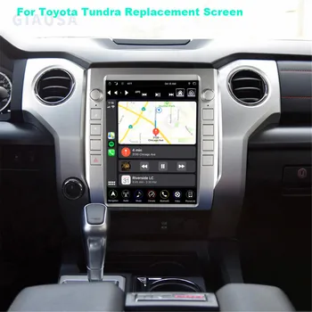 Автомагнитола Android на 128 ГБ для Toyota Tundra 2015 2016 2017 2018 2019 2020 Автомобильный мультимедийный плеер, головное устройство, беспроводное радио carplay