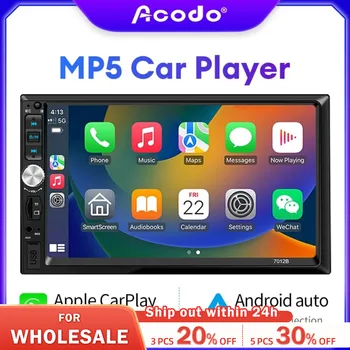 Acodo 7-дюймовый 2din Автомобильный Радиоприемник 7012B Авторадио Мультимедийный Плеер Сенсорный Экран Bluetooth MP5 USB TF FM Автозвук Автомобильный Стерео