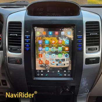 Для Lexus GX470 Радио Android 13 для Toyota Land Cruiser 120 Prado 10,4 Дюймовый экран Tesla Стерео автомобильный мультимедийный видеоплеер GPS