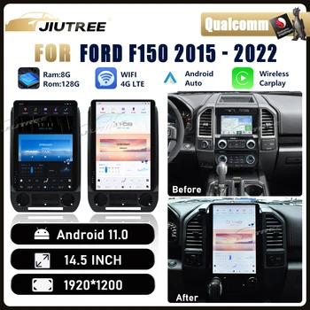 14,5-дюймовый Автомобильный Радиоприемник Android Для Ford F150 2015-2022 Мультимедийный плеер Стерео Carplay GPS Навигация Головное устройство Аудио