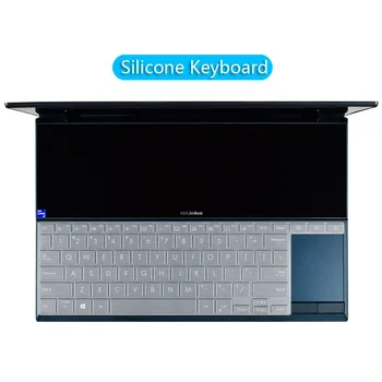 Прозрачная силиконовая пленка для клавиатуры ASUS ZenBook duo 14 UX482 UX482EG UX482EA