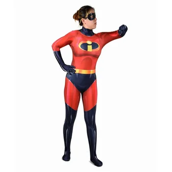Унисекс Классика Суперсемейка 2 Эластичный костюм супергероя высокого качества Zentai Боди Комбинезоны на Хэллоуин