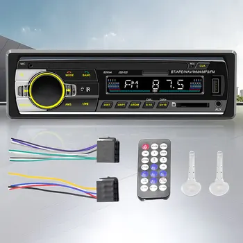 Портативный автомобильный Bluetooth-совместимый плеер USB 2.0 Автомобильный музыкальный плеер с красочной световой кнопкой Автомобильный аудиоплеер для автомобиля
