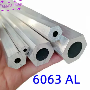 Шестигранная алюминиевая трубка S8 ~ 30 мм, полая 6063 AL, шестигранный стержень, трубка, модель DIY, материал, оптовая цена