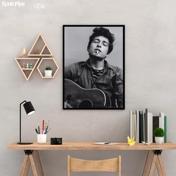 Плакат с музыкальной звездой Бобом Диланом, художественная печать, картина на холсте, настенные панно, домашний декор в гостиной (без рамки)