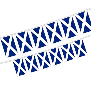 20 Шт Мини-Шотландских Национальных Флагов Висят На 5-метровой Веревке Размером 14X21 СМ, Подвесной Баннер-Овсянка, Флаг Шотландии