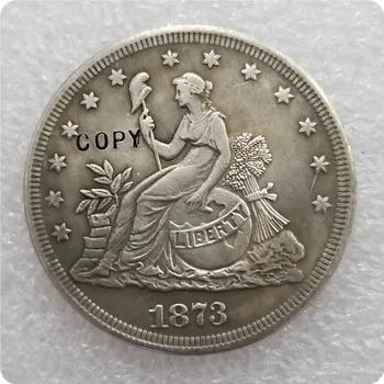 Памятные монеты в долларах США 1873 года-копии монет, медали, монеты для коллекционирования