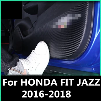 Для HONDA FIT JAZZ 2016-18 Протектор для стайлинга автомобилей, защищенный боковой край, противоударные дверные коврики, украшение чехла, Автоаксессуары