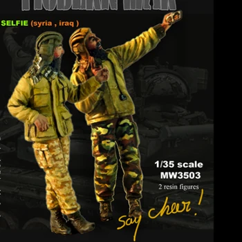 1/35 СЕЛФИ (SAA), модель солдата из смолы ГК, военная тематика, комплект в разобранном виде и неокрашенный