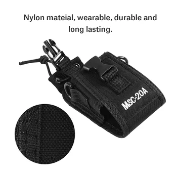 Черный MSC-20A Нейлоновый чехол-сумка с ремешком для Двухстороннего радио HYT