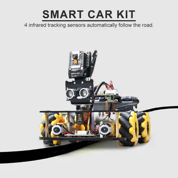 Автомобильный комплект ESP32 Cam Smart Robot для проекта Arduino по программированию обхода ультразвуковых препятствий Полный образовательный обучающий комплект