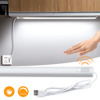 DC5V USB Bar Strip Light Smart Hand Sweep IR Cabinet Свет в шкафу, коридоре, туалете, Подсветка туалета Проникает в Инфракрасную Сенсорную лампу IC