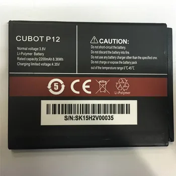 Батарея CUBOT P12 Высококачественная Оригинальная Замена Батареи 3,8 В 2200 мАч для смартфона CUBOT P12