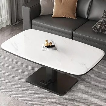 Стол для регулировки высоты в гостиной Роскошный стеклянный журнальный столик для гостиной с возможностью подъема Современная мебель для комнаты Zigon Sehpa