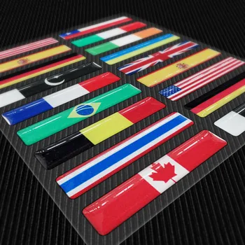 3D светоотражающая наклейка с национальным флагом, Аксессуары для мотоциклов, наклейка на автомобиль, Великобритания, Италия, США, Франция, Россия, Испания, Бразилия, Германия, Чили