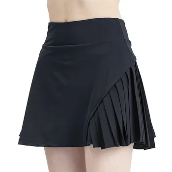 Короткие юбки для мини-гольфа и тенниса с высокой талией, Плиссированные брючные юбки для бега, женские спортивные шорты для фитнеса