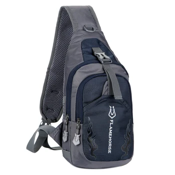 Мужской рюкзак-слинг, нагрудная сумка через плечо, водонепроницаемая легкая нагрудная сумка, сумка для путешествий, спортивный рюкзак для бега, велоспорта, спортзала